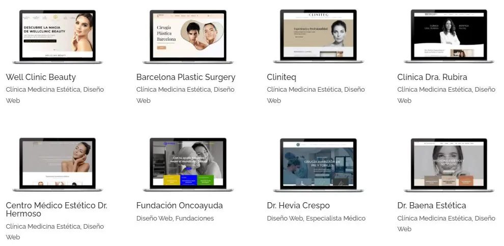 Casos de éxito de diseño web para clínicas