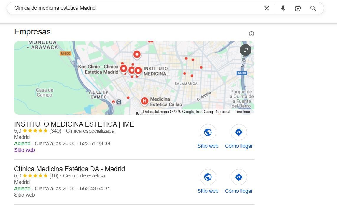 búsqueda de negocio local