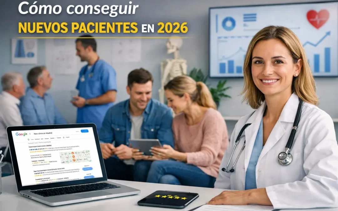 Cómo conseguir nuevos pacientes en 2026: guía completa para clínicas y profesionales