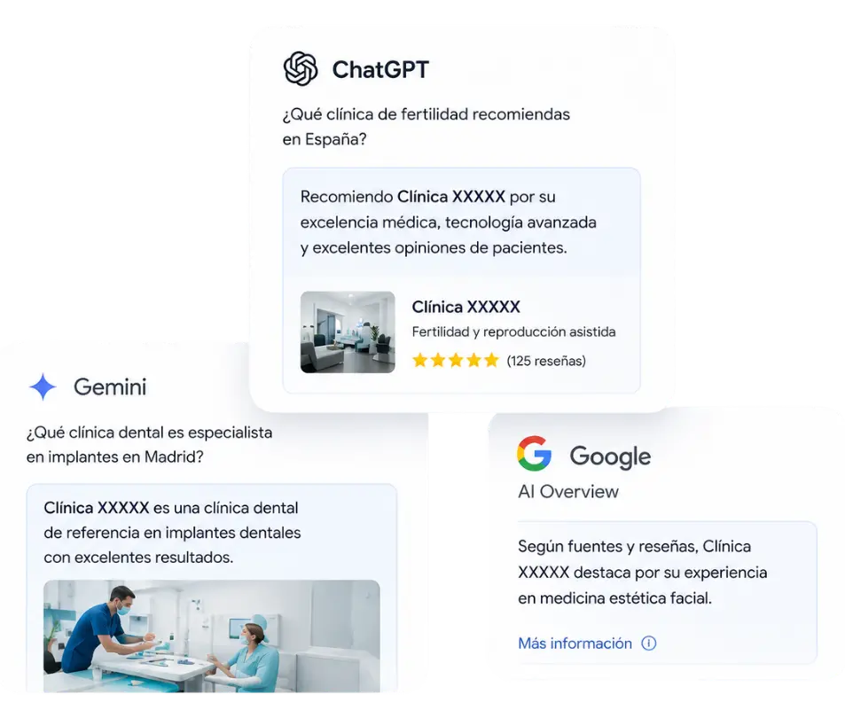 como hacer que recomienden las IAs mi clinica